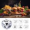 Date Idea Decider Dice Portable Stainless Steel Adults Couple Decision Dice 6 Sides Food Takeaway Decision Dice Girlfriend Boyfriend Gift