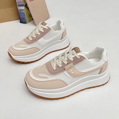 Туфли на платформе Dad Shoes женские весна-осень новые легкие модные универсальные повседневные спортивные белые туфли