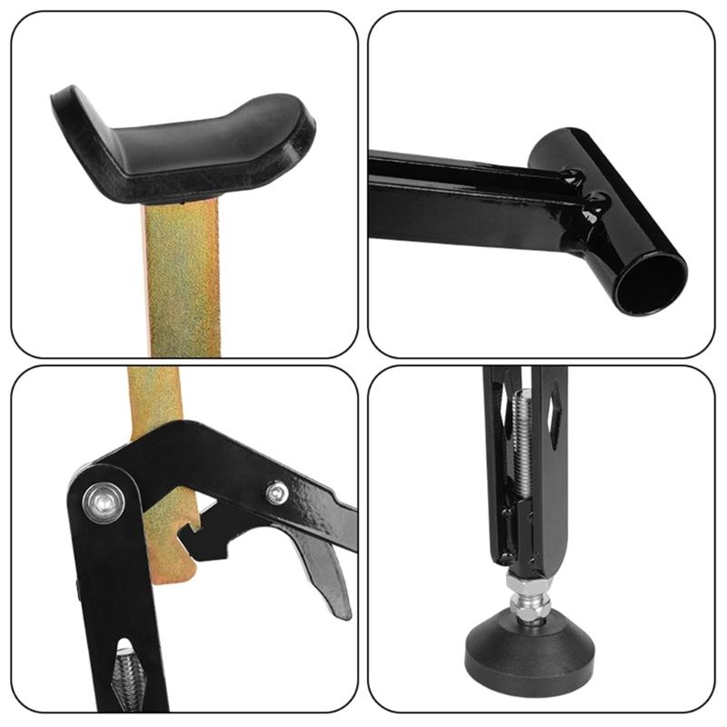 Foldable Motorcycle Wheel Stand Portable Single Sided Paddock Front Rear Support