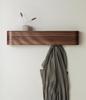 КАЗАИ.   Современный настенный вешалка для одежды "Toke" со скрытыми настенными крючками вешалка для одежды с панелью из массива дерева грецкий орех