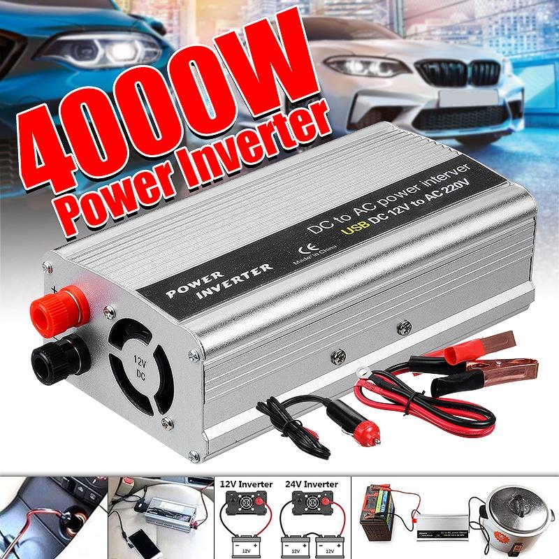 USB Charge 2000W Watt DC 12V To AC 220V Car Power Inverter Charger Converter Modified Sine Wave