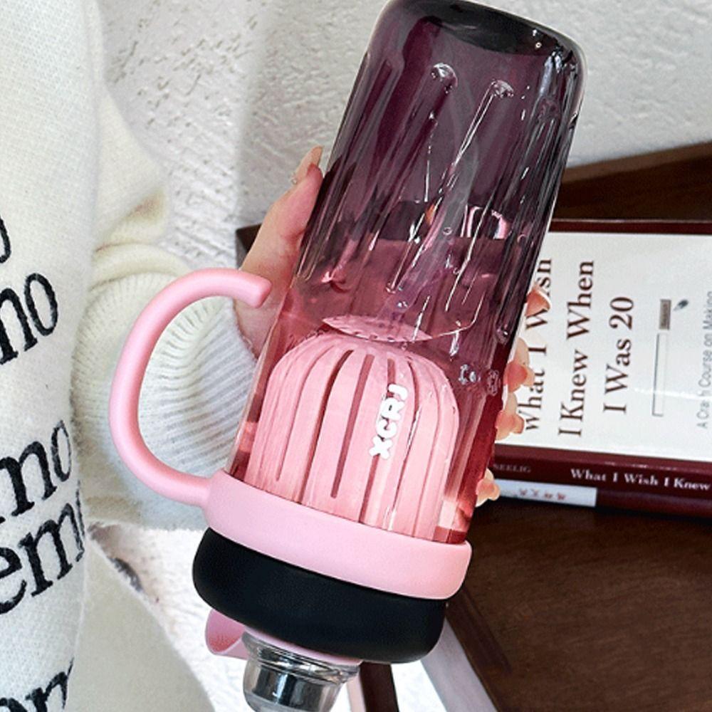 Пластиковая портативная бутылка для воды большой емкости, двойная питьевая кружка для студентов и взрослых, подарок