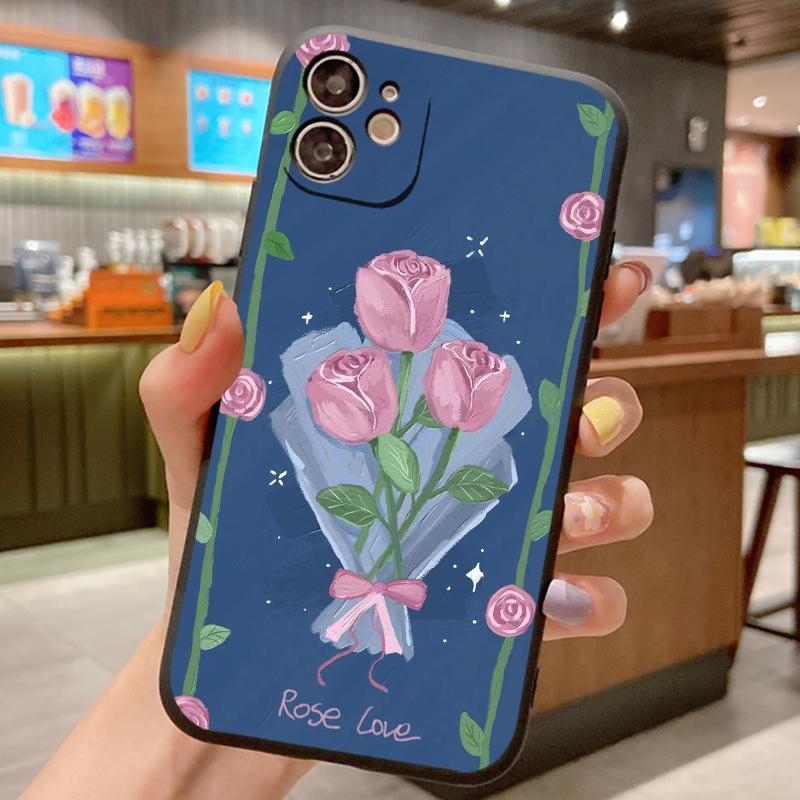 Чехол с узором для Samsung Galaxy A50 A51 A30S A70 A71 A01 A11 A21S A31 A10 A20 A30 A50S Цветочный силиконовый противоударный чехол