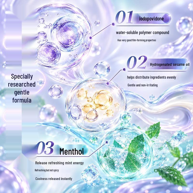 Renhe Povidone-Iodine Oral Cleansing Rinse - Peach Flavor