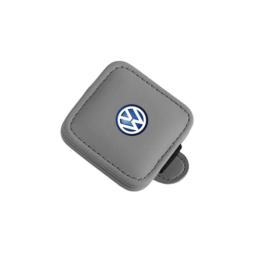 Car Glasses Holder Sun Visor Sunglasses Clip Card Accessories Valve Cap For VW Golf Amarok T5 Phaeton Teramont ID3 Tiguan T-Cros zl6