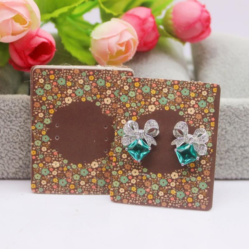 5x4 см Горячая распродажа Новый стиль комиксов Красота/Фото Девушка Черный/Белый/Крафтовская бумага Серия Серьги-гвоздики Набор Шаблон карты