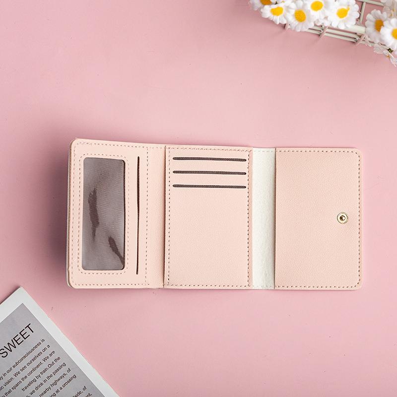 New Cute Cartoon Change Bag Men's and Women's Zipper Short Multi-card Wallet Card Bag