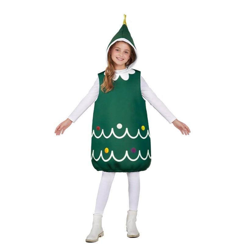 Christmas Tree Themed Unisex One-Piece Costume Family Party Cosplay Fun Outfit