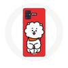 Case for Samsung Galaxy A51 5G BTS Bangtan Boys BT21 RJ Jin Red Background