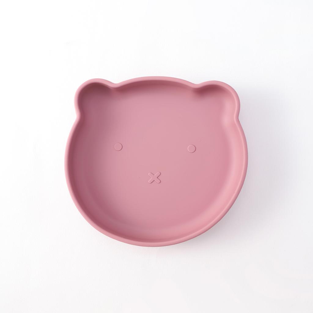 Color Kids 1 шт. Мультяшный медведь Силиконовая миска для кормления Нескользящая посуда Тарелки Не содержит БФА Младенец Малыш Еда Детская посуда