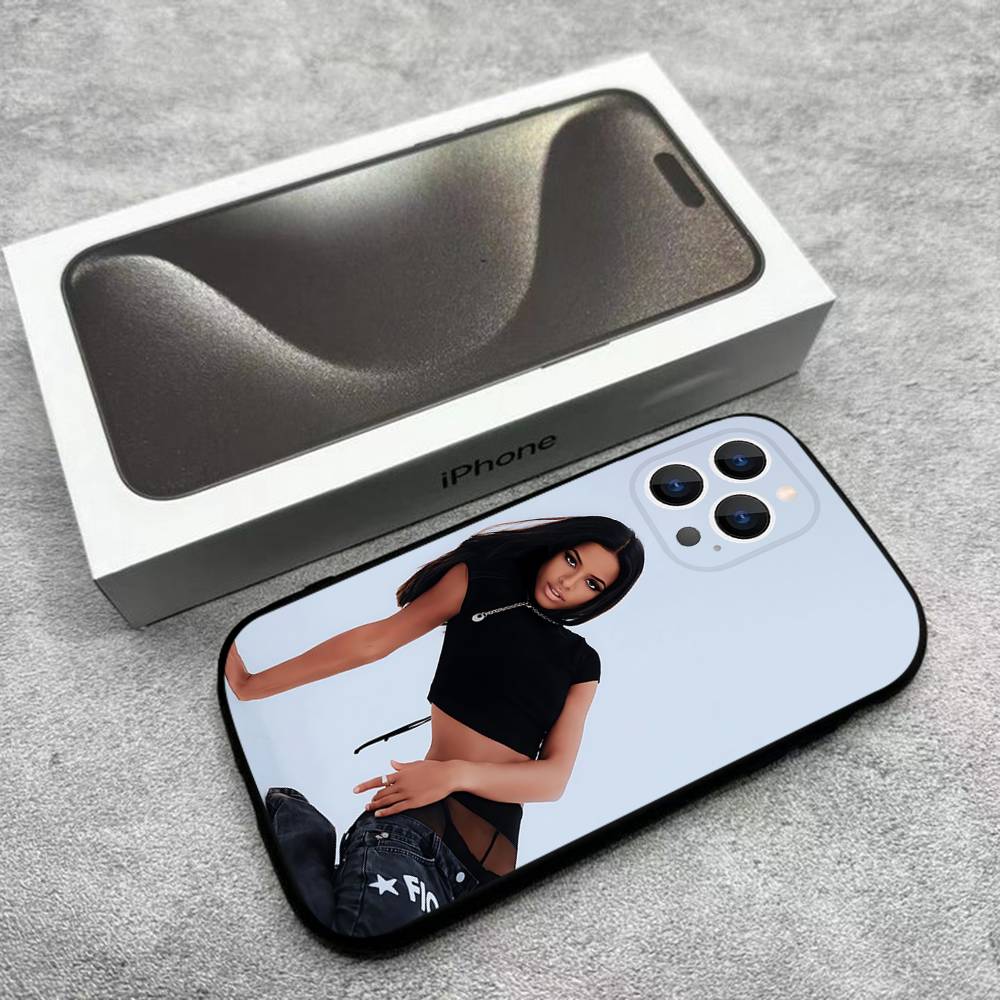 Чехол для телефона в стиле хип-хоп с изображением певицы A-Aaliyah для iPhone 17,16,15,14,13,12, Pro, Max, Plus, E, SE4, Air, Mini, черный, мягкий