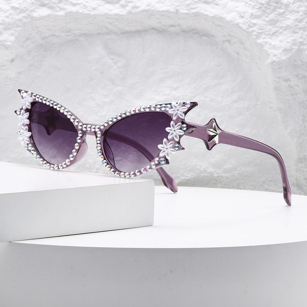 1pc WOMEN'S GLASSES New Cross-border Framed with Glasses Personality Holiday Atmosphere Photo Modeling Trend WOMEN'S GLASSES