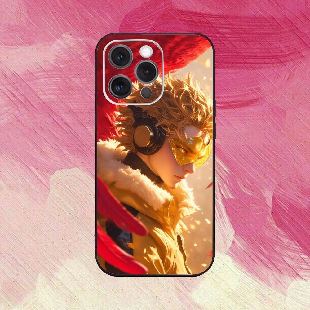Чехол для телефона M-My Hero Hawks Для iPhone17,16,15,14,13,12,11 Plus,Pro Max Мягкий черный чехол