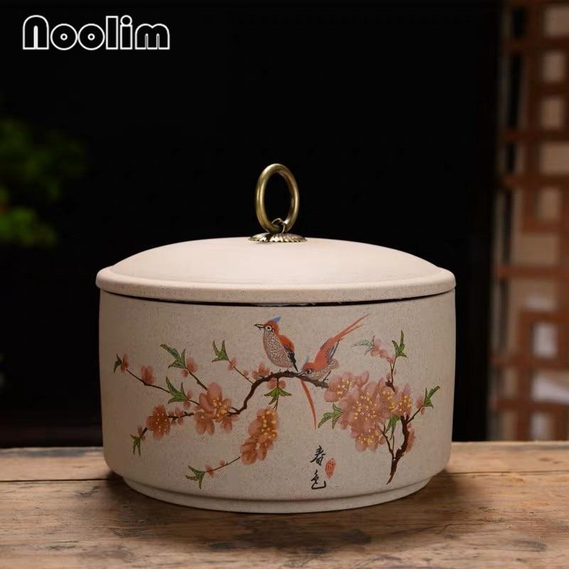 Керамическая емкость для чая, большая кухонная герметичная емкость для хранения еды, портативная дорожная упаковочная коробка, канистра, банка для специй
