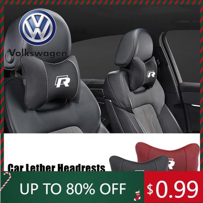 2026 Горячий Для VOLKSWAGEN VW Новый 1 шт. Подголовник Автомобильного Сиденья Rline R line Логотип Подушка для Шеи Для Volkswagen Golf Passat Polo Tiguan T-Cro