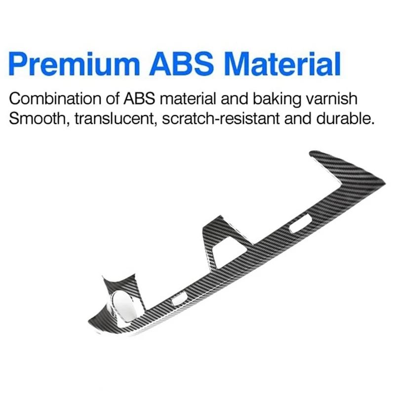 Для BMW 5 серии G30 2018-2022 карбоновая автомобильная консоль кондиционера вентиляционное отверстие крышка отделка рамка наклейка