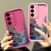 Мягкий силиконовый чехол с рисунком города для Samsung S25 S24 S22 Ultra Plus S23 S21 S20 Fe A55 A54 A53 A35 A15 A16, однотонная защитная крышка объектива