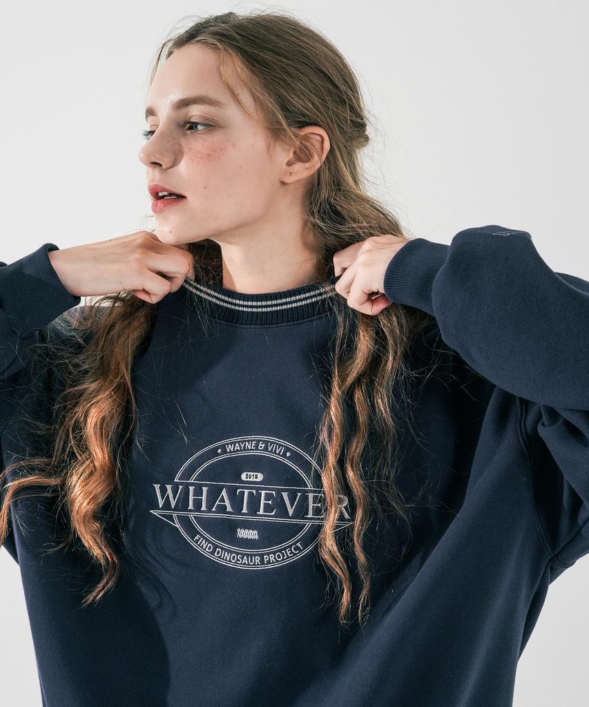 WV PROJECT Lapra Sweatshirt Navy Mjmt7534