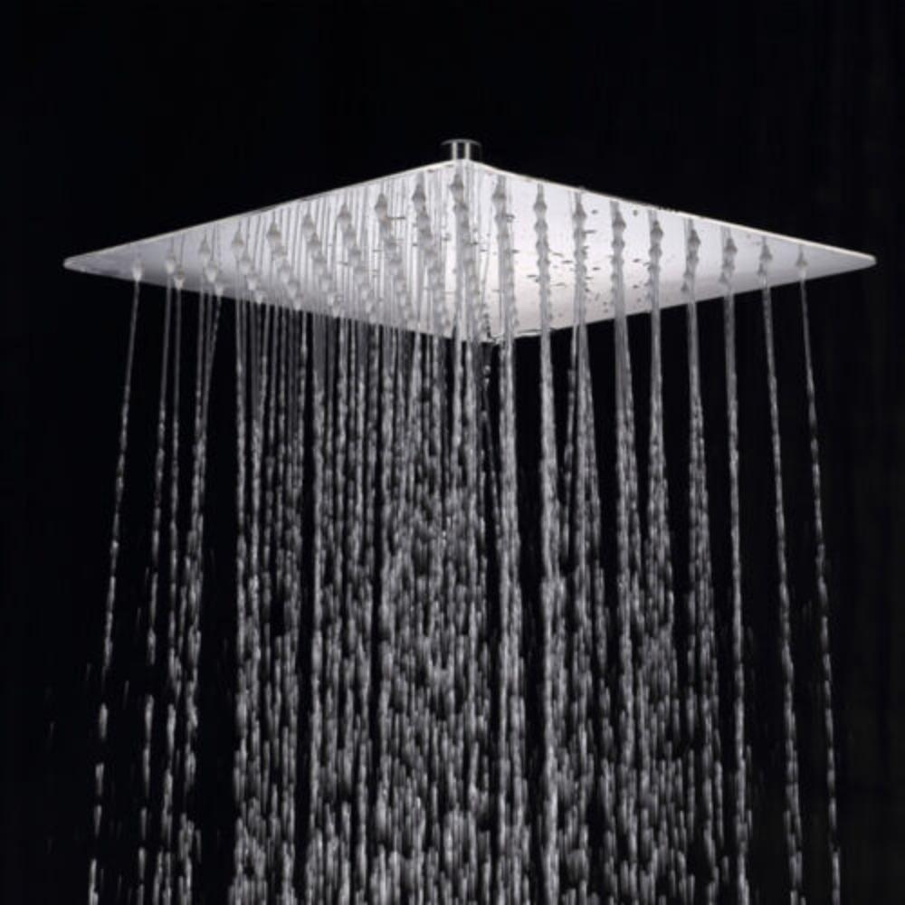 Квадратный тропический душ Сверхтонкая душевая лейка из нержавеющей стали Душевые лейки