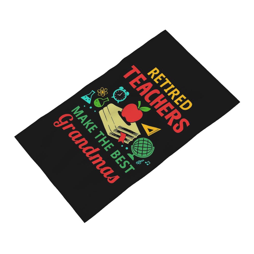 Retired Teachers Make The Best Grandmas Soft Face Towel Quick Dry Pool Bath Cotton Towels Breathable
