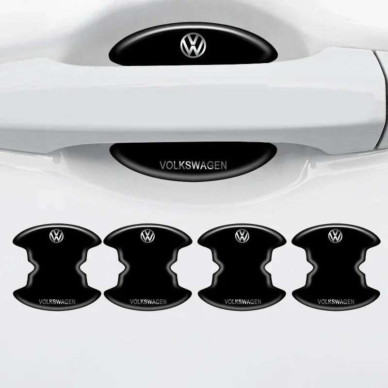 VW GTI GOLF 2026 Горячее для VW VOLKSWAGEN 8 шт. ТПУ Защитные наклейки на ручки дверных чаш автомобиля Антицарапающая декоративная полоса для VW Volkswage
