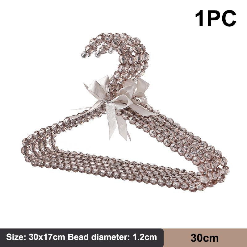 Pet Pearl Hanger Bow Durable Kids Hanger Elegant Clothes Organizer Clothespins Home Save-Space Clothes Storage Organizer
