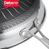 Антипригарная сковорода Debo из нержавеющей стали 316 с сотовым дном, 32 см
