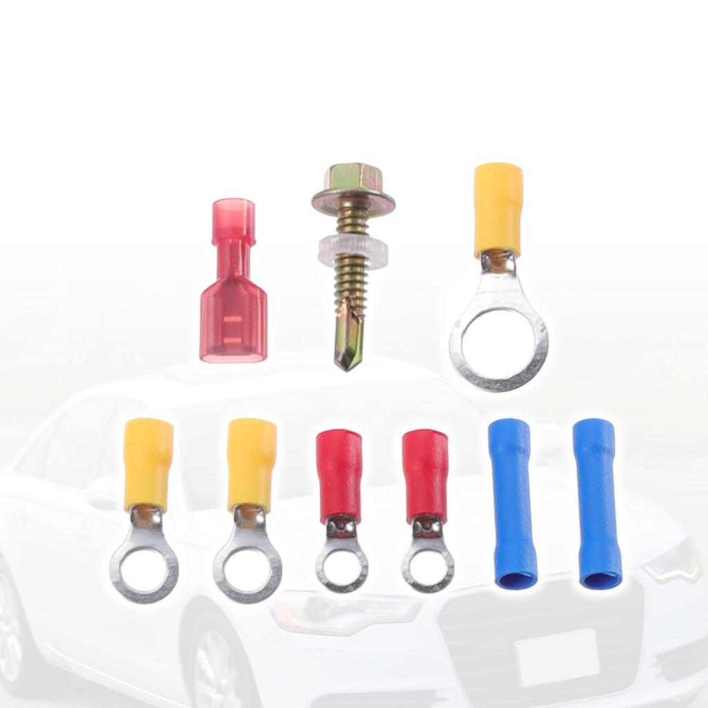 Universal Electric Fan Radiator Fuel Pump Harness Wiring Relays Kit 30A Relays Circuit Breaker Crimp Terminal & Hardware