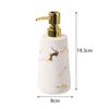 Soap Dispenser Stylish 500ml/17oz Sturdy Empty Ceramic Liquid Hand Soap Dispenser for Home Bathroom Hotel Laundry Countertop