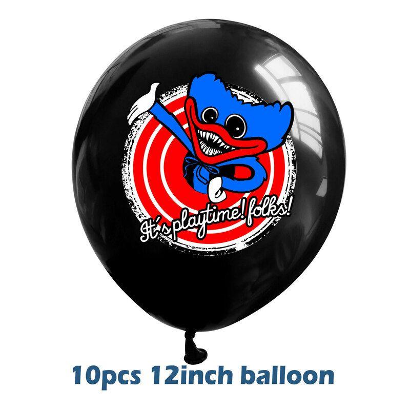 Украшения для дня рождения Poppy Playtime Huggy Wuggy Премиум набор воздушных шаров и топперов для торта