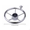 Stainless Steel Boat Wheel Marine Steering for Yachts, Speedboat 11 Inch