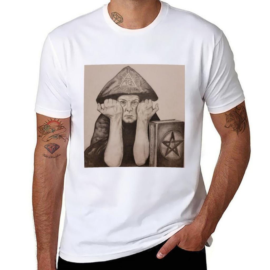 Crowley Aleister TShirt Creative Graphic Tee Shirt