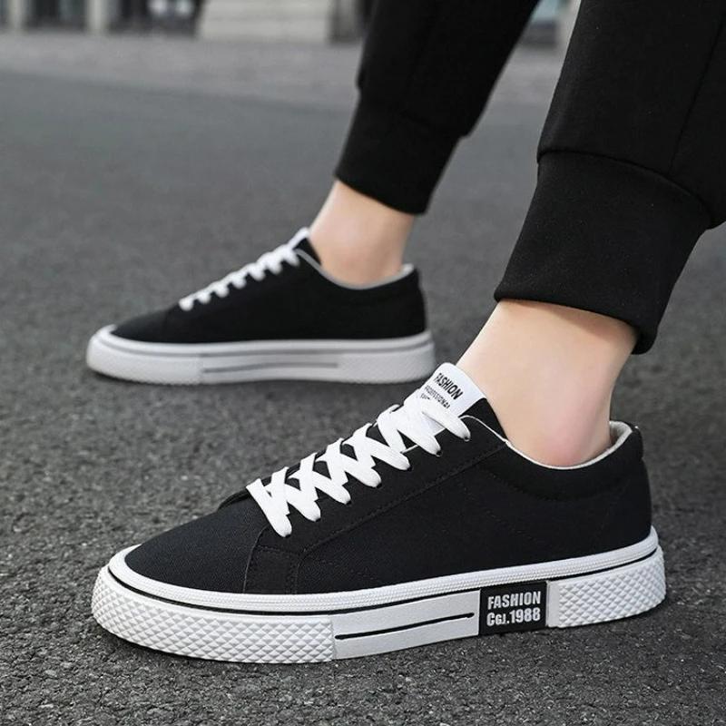 Мужская обувь Модные красные парусиновые туфли Мужские классические низкие кроссовки Harajuku Hip Hop Skate Shoes Вулканизированные туфли Tenis Masculino