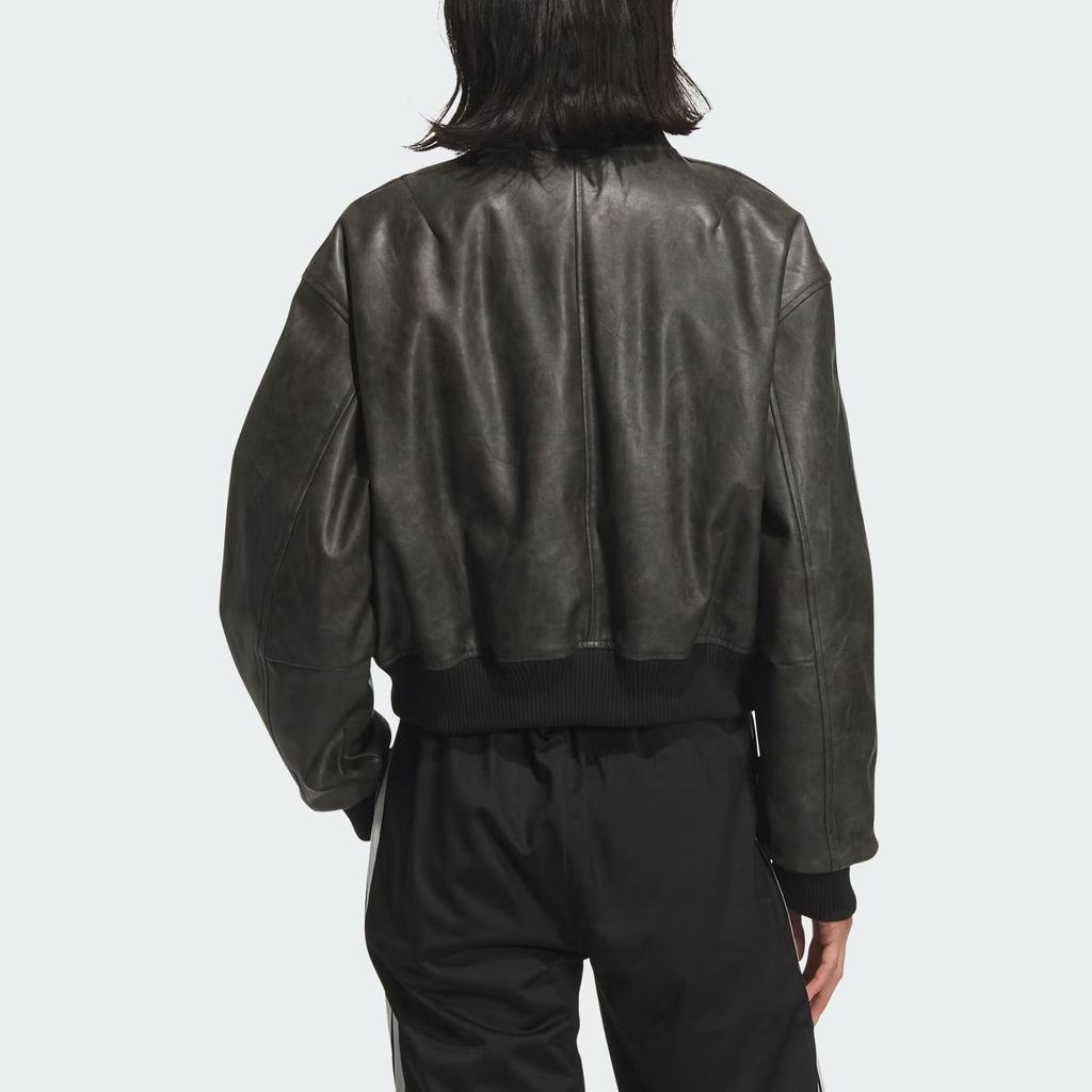 Adidas Originals PU Jacket Pad Fashion Loose Warm Retro Sports Jacket Women Jacket KC2656