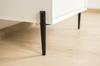 Set of 4 sofa legs, black pin, height 15 cm