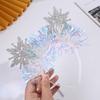 Wear-resistant Christmas Snowflake Headbands Color Ribbon Cosplay Headbands Holiday Decor