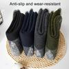 1 Pair Unisex Winter Socks Mid-tube Wool Socks for Hiking Sports Machine