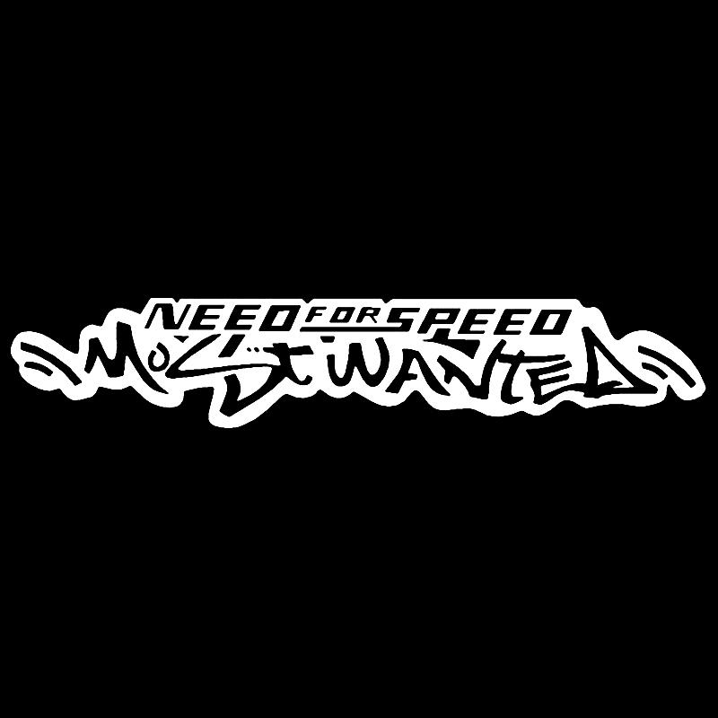 Новейшая креативная наклейка Need for Speed Most Wanted Декор автомобиля Наклейка Цвет можно настроить Солнцезащитная Водонепроницаемая, 29 см*6 см
