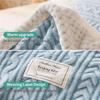 Home Thick Bed Blanket Double Sided Lamb Cashmere Fleece Plaid Blankets Winter Warm Throw Sofa Cover Newborn Wrap Kids Bedspread Throw Bedspread