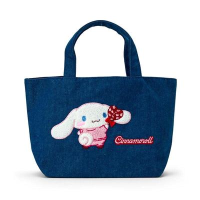Джинсовая сумка-тоут с вышивкой сагара Sanrio Cinnamoroll Япония НОВЫЙ Персонажи Sanrio