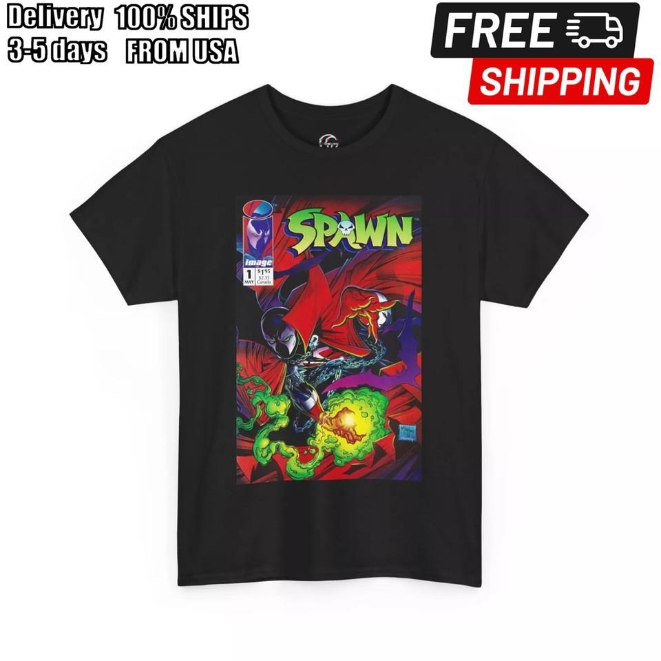 Винтажная футболка Spawn из комиксов Spawn Нет. 1 футболка с комиксом McFarlane Comics Унисекс
