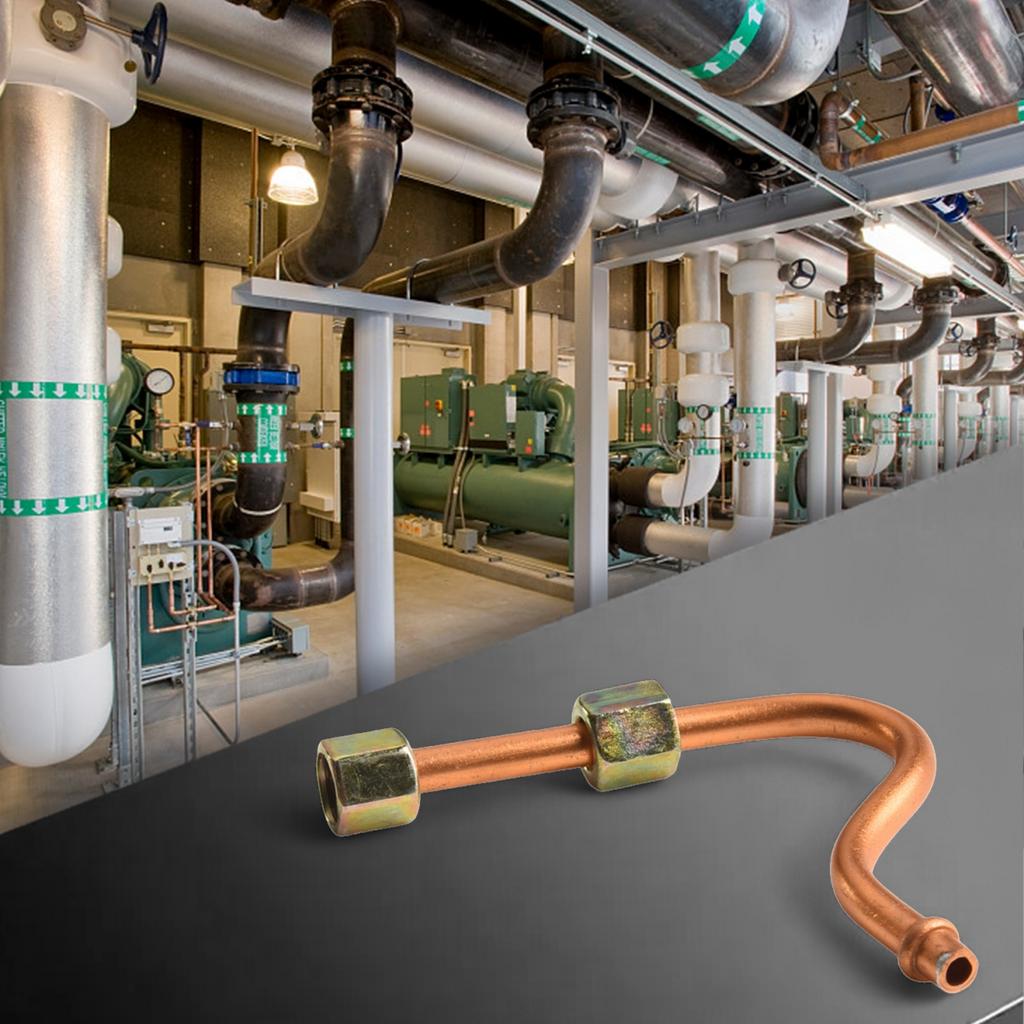 Improved Functionality Silver Tone Aluminum Air Compressor Exhaust Tube