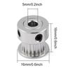 5 Pcs 2GT 5mm   8mm 20T Aluminum Alloy Gear Synchronous Timing Belt Pulley for 3D Printer