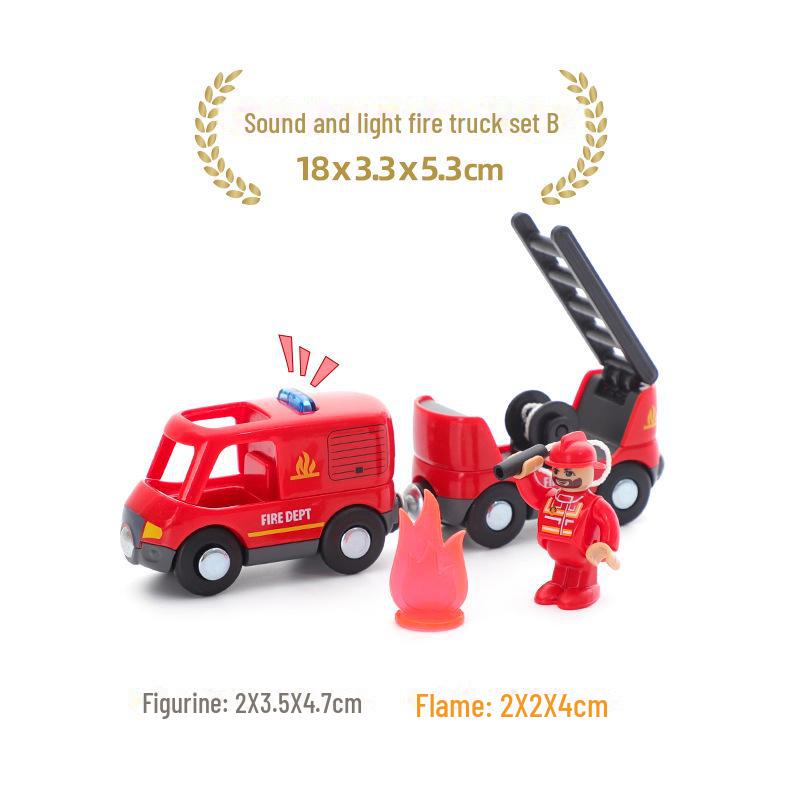 Магнитная многофункциональная машинка Томас: Машины скорой помощи и полиции, совместимые с деревянными рельсами