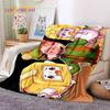 3D Lankybox Милый Счастливым Лицом Boxy Foxy Rocky Мягкие Фланелевые Одеяла, Плед Удобное Одеяло для Пикника Кроватей Дивана Дома Спальни