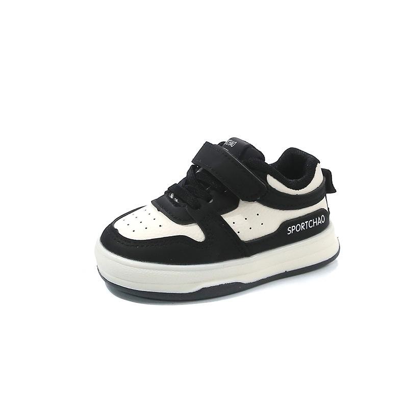 Korean-style girls' sneakers, children's white shoes, spring boys' kindergarten walking shoes, non-slip functional shoes