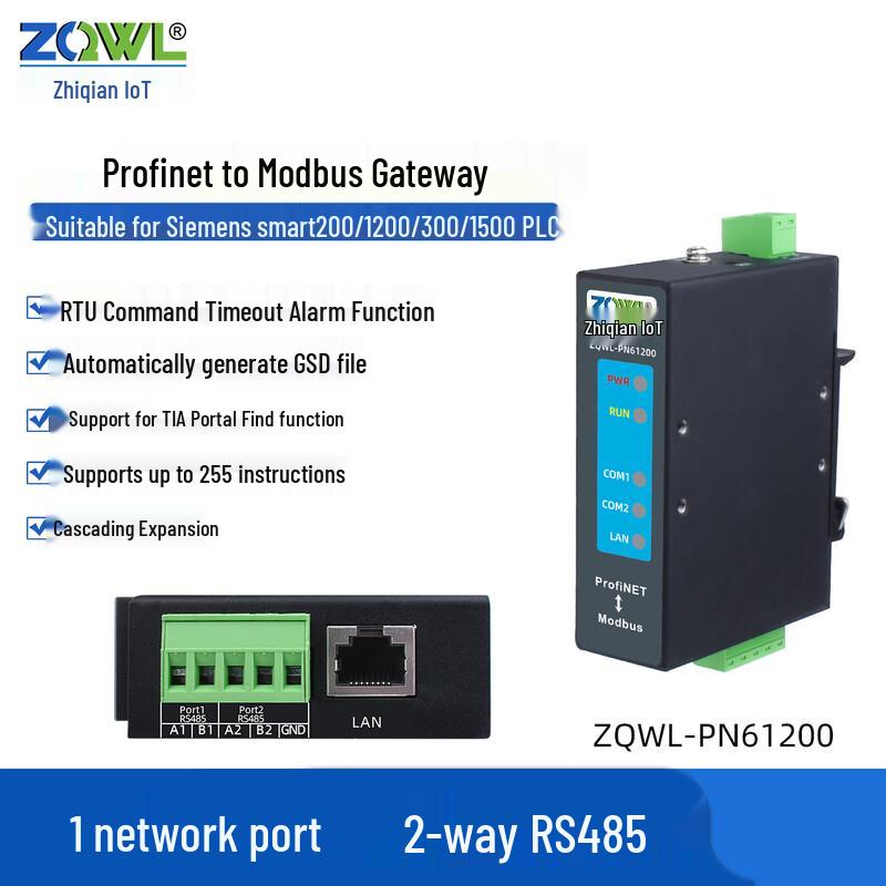Zhiqian IoT Profinet-Modbus Gateway