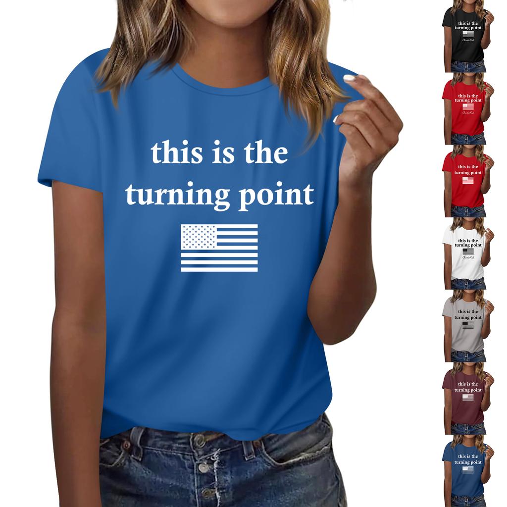 Fashionable Round Neck Short Sleeve Work Clothes Printed Tops For Mens Summer Tops