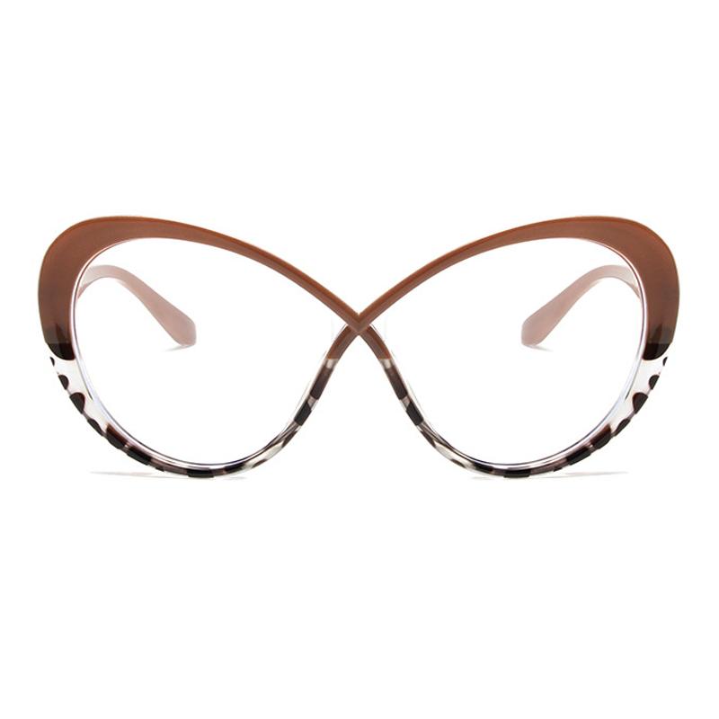 SHAUNA модная двойная цветная женская оправа для очков «кошачий глаз» в стиле ретро, ​​прозрачная оптическая оправа для очков с анти-синим светом