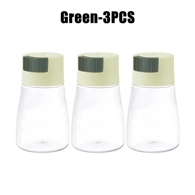 Precision Salt Control Dispenser Sealed Quantitative Seasoning Jars Press Design Spice Storage Containers for Kitchen Cooking